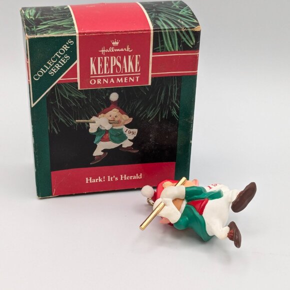 Hallmark Keepsake Hark! It's Herald! 1991, 3rd in It's Herald Series Ornament - Picture 2 of 12